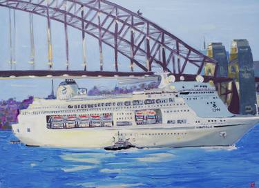 Print of Impressionism Ship Paintings by Geoff Hargraves