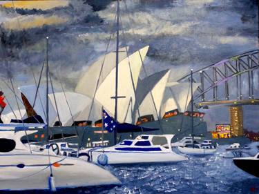 Print of Sailboat Paintings by Geoff Hargraves