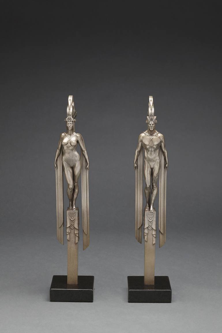 Original Art Deco Nude Sculpture by Corbin Cornelison