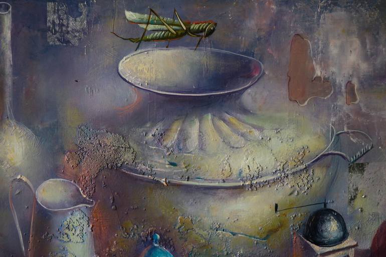 Original Surrealism Still Life Painting by Alexandre Dobrodiy