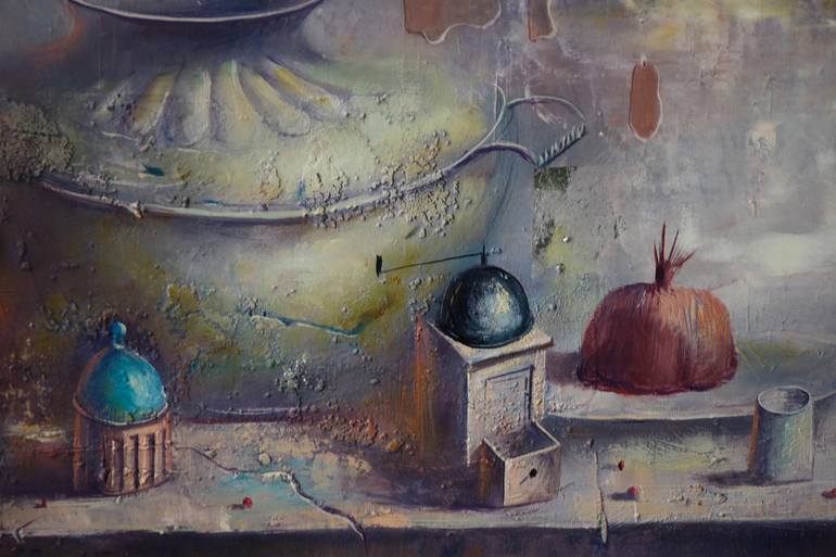 Original Surrealism Still Life Painting by Alexandre Dobrodiy