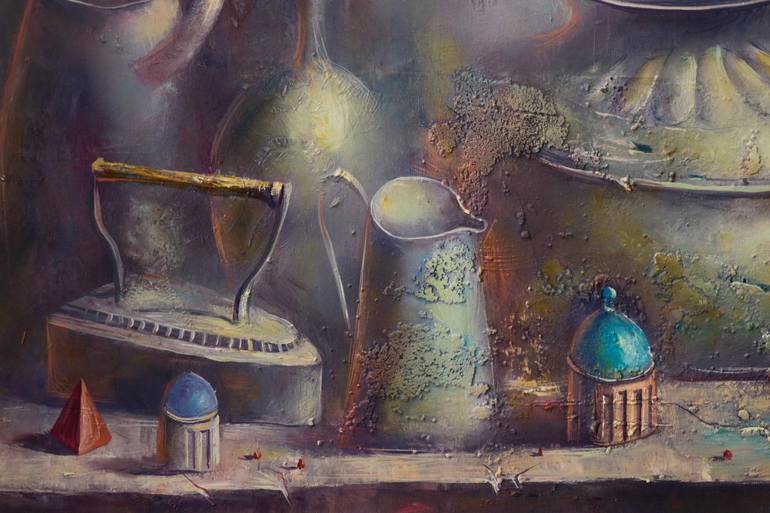 Original Surrealism Still Life Painting by Alexandre Dobrodiy