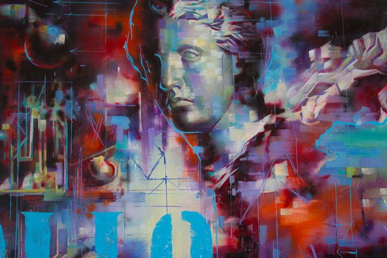 Original Fine Art Classical mythology Painting by Alexandre Dobrodiy
