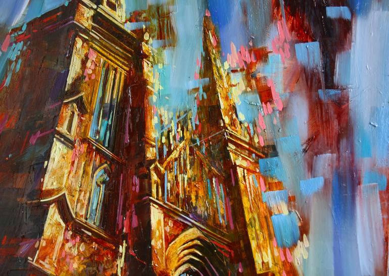 Original Architecture Painting by Alexandre Dobrodiy