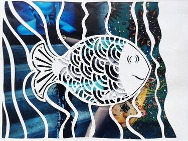 Print of Fish Collage by Avni Patel