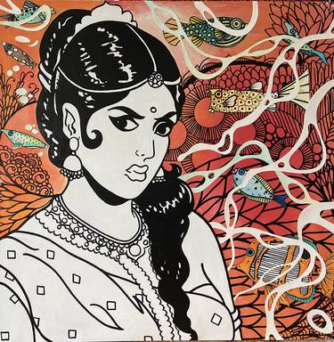 Original Illustration World Culture Paintings by Avni Patel