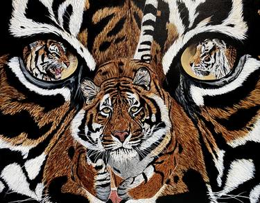 Original Expressionism Animal Paintings by Kathy S  WhiteBear Copsey