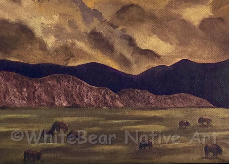 Original Culture Painting by Kathy S  WhiteBear Copsey