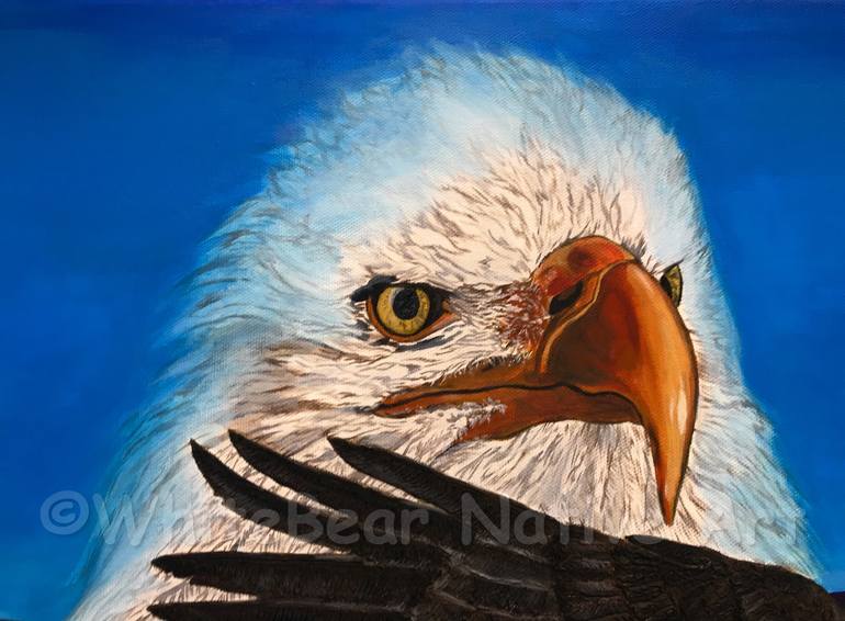 Original Realism Animal Painting by Kathy S  WhiteBear Copsey