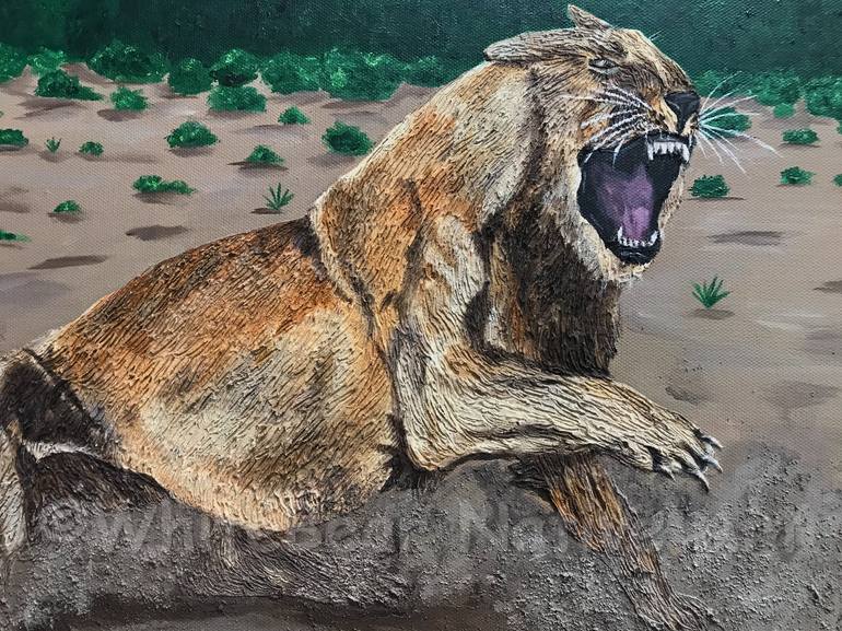 Original Realism Animal Painting by Kathy S  WhiteBear Copsey