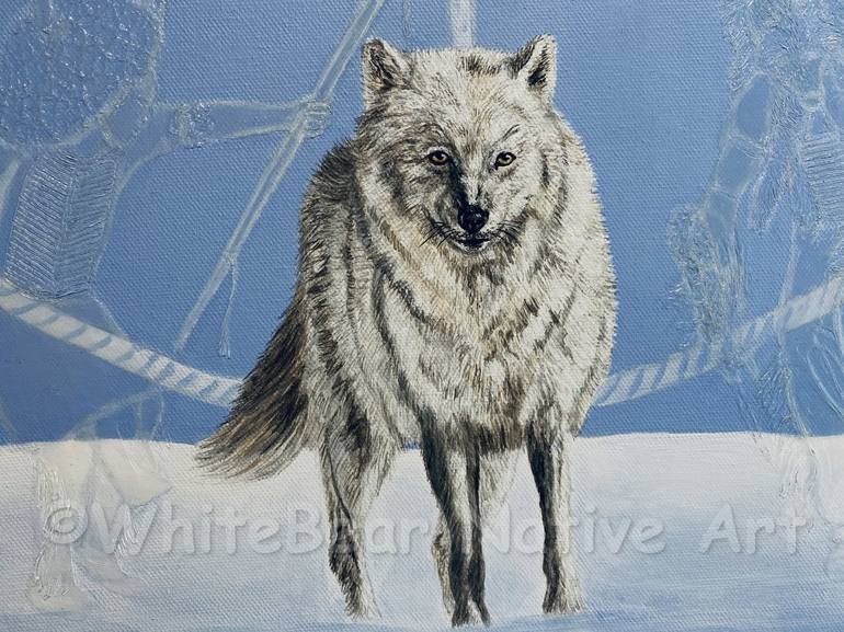 Original Realism Animal Painting by Kathy S  WhiteBear Copsey
