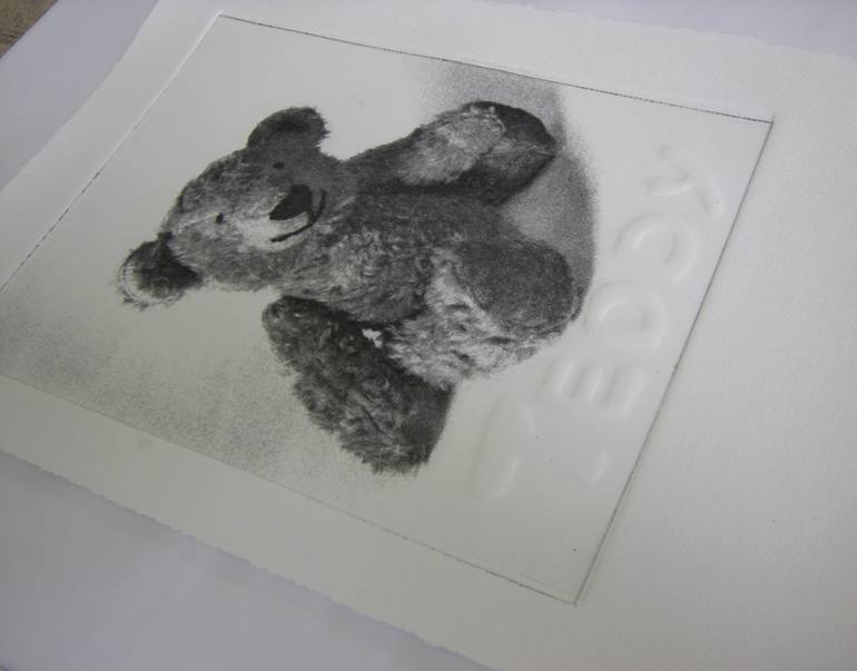 Original Abstract Animal Printmaking by B a r b a r a Schneider