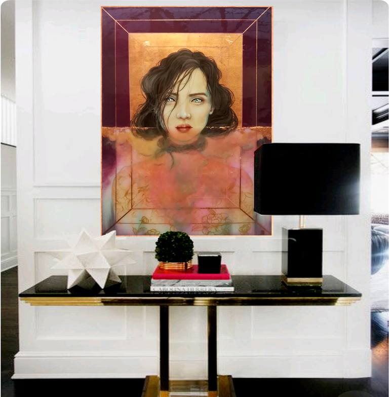 Original Figurative People Painting by Ann Ro