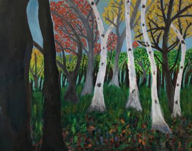 Print of Abstract Expressionism Tree Paintings by Thomas O Marino