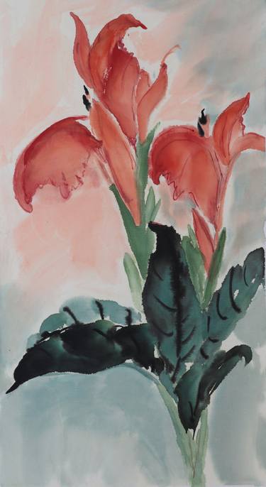 Original Floral Paintings by Christel Lane