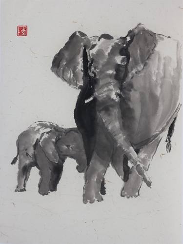 Elephant Pair thumb