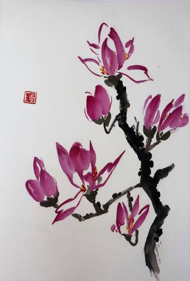 Original Fine Art Botanic Paintings by Christel Lane