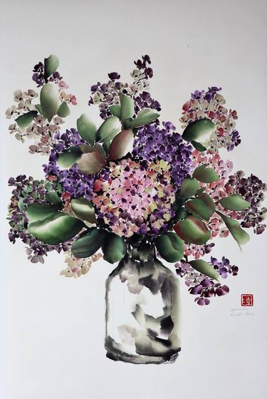 Original Fine Art Floral Paintings by Christel Lane