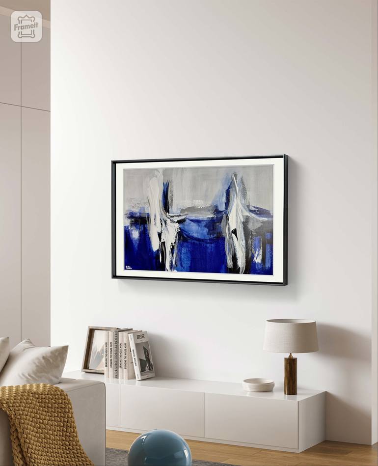 Original Modern Art Abstract Painting by Roland Calix