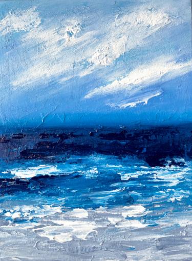 Ocean Breeze Abstract Painting thumb