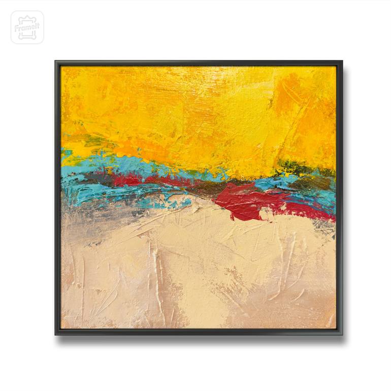 Original Abstract Landscape Painting by Roland Calix