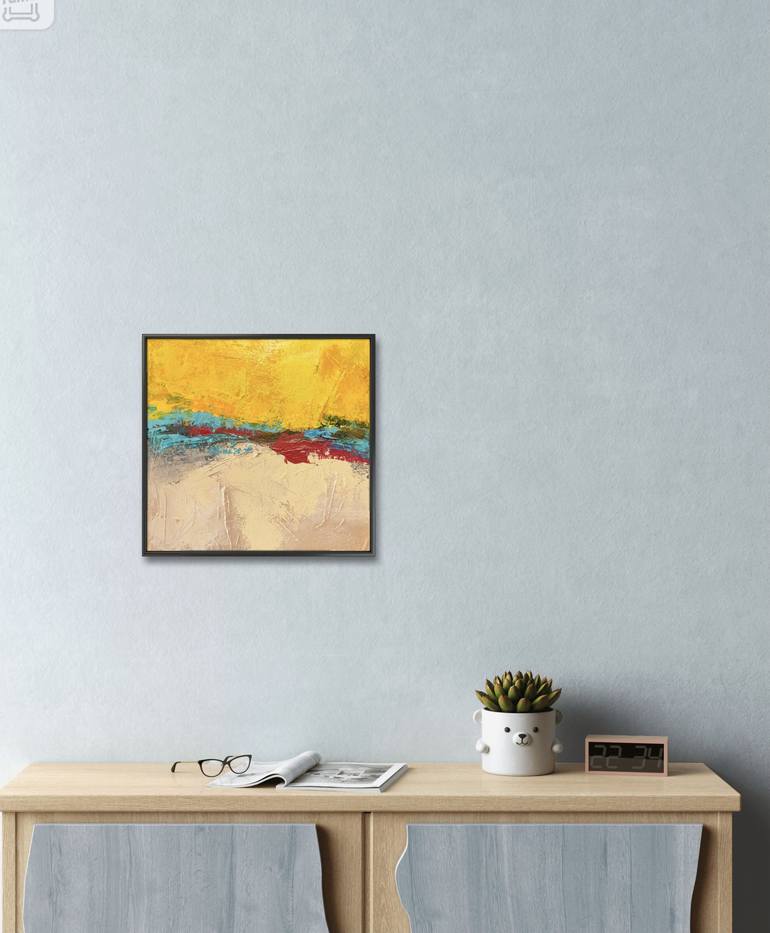 Original Abstract Landscape Painting by Roland Calix