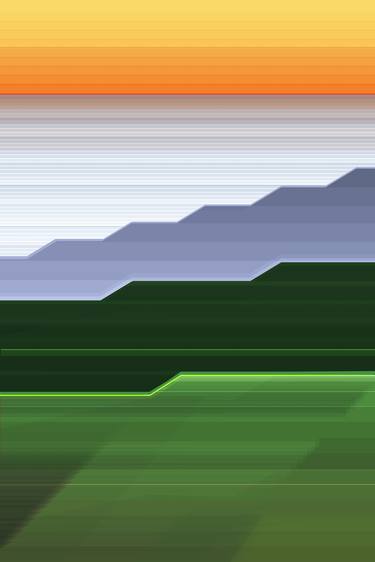 Original Art Deco Nature Digital by Terry Hastings