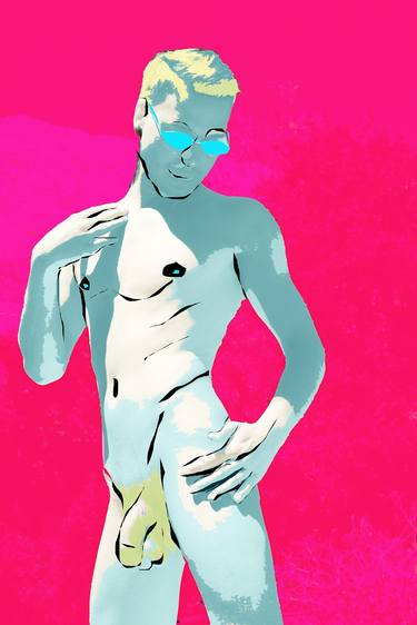 Print of Figurative Nude Mixed Media by Terry Hastings