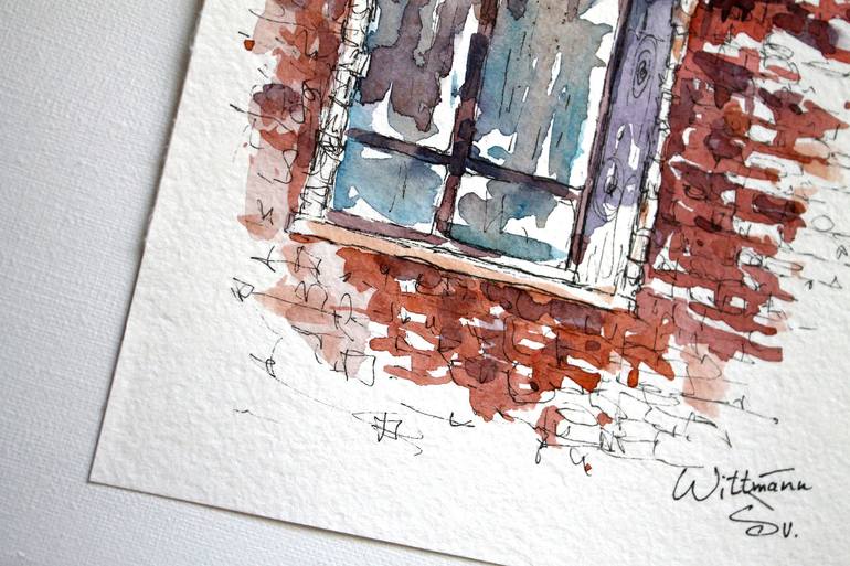 Original Illustration Architecture Painting by Svetlana Wittmann