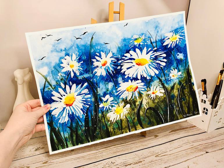 Original Impressionism Floral Painting by Svetlana Wittmann