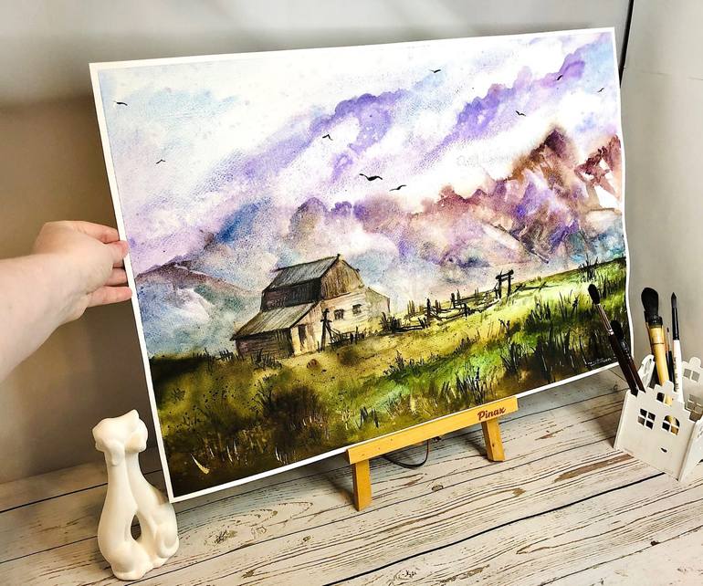 Original Impressionism Landscape Painting by Svetlana Wittmann