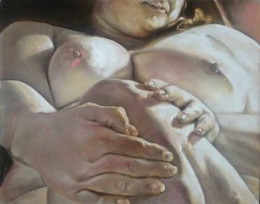 Print of Realism Nude Paintings by joe godin
