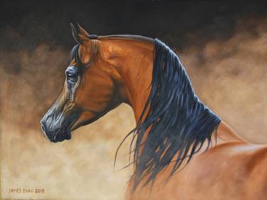 Print of Art Deco Horse Paintings by James Zhao