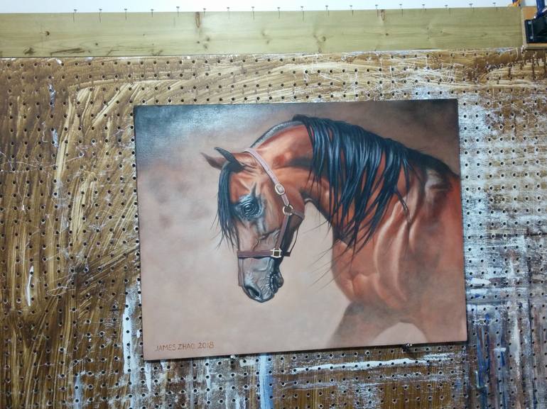 Original Horse Painting by James Zhao