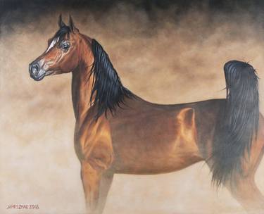 Print of Realism Horse Paintings by James Zhao