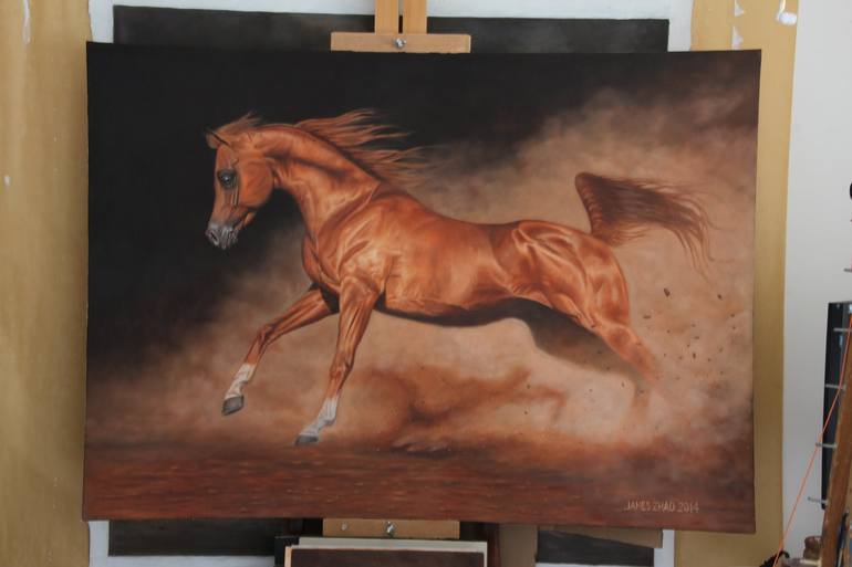 Original Realism Animal Painting by James Zhao