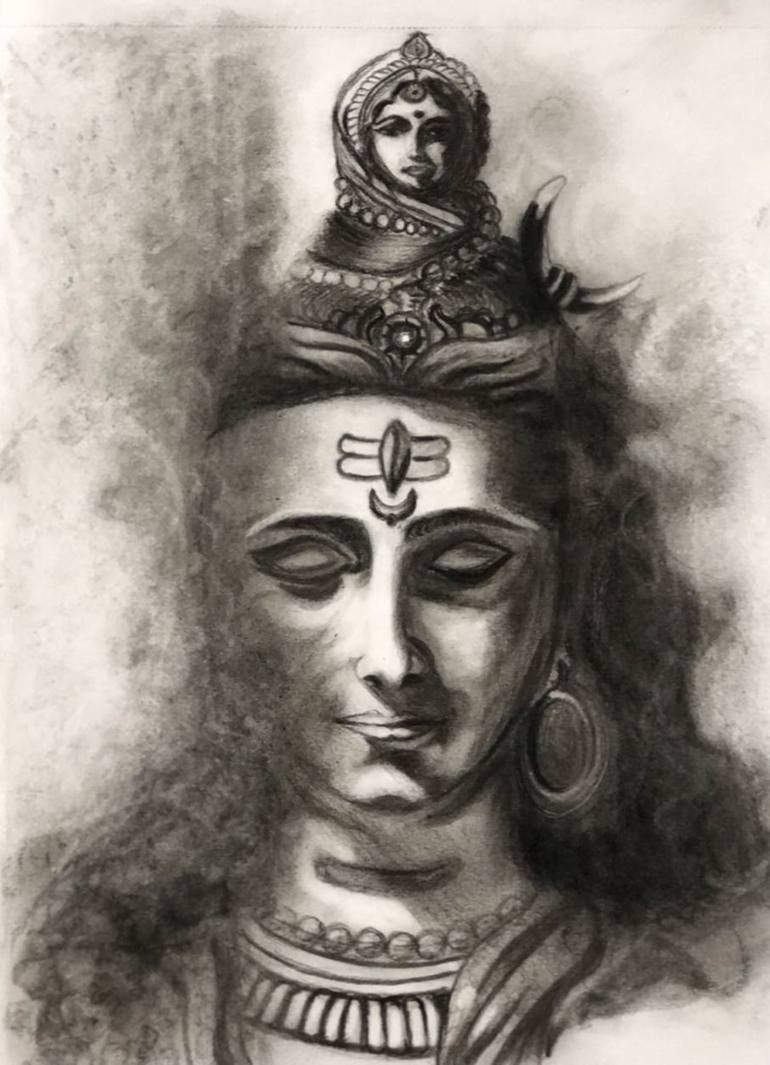 Om Namah Shivay Drawing by Divyanshi Singhal | Saatchi Art