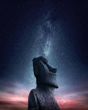 Moai Head in Easter Island (Chile) @Grafixart_photo - Limited Edition 1 of 100 thumb