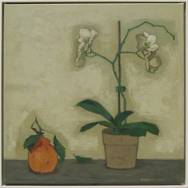 Still Life with Orchid and Sumo Mandarin thumb