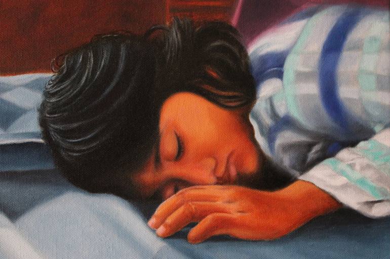 Original Figurative Children Painting by Athul Ghosh