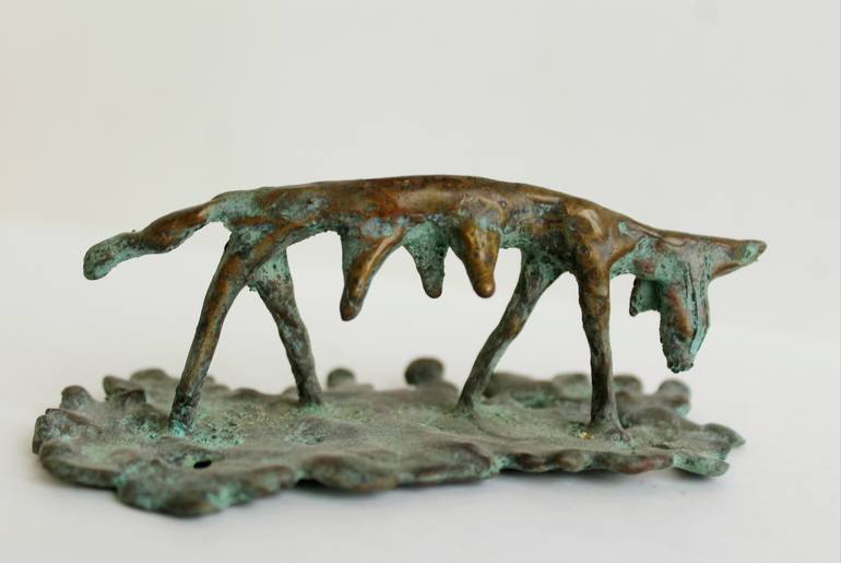 Original Minimalism Dogs Sculpture by Arthur Hakobyan