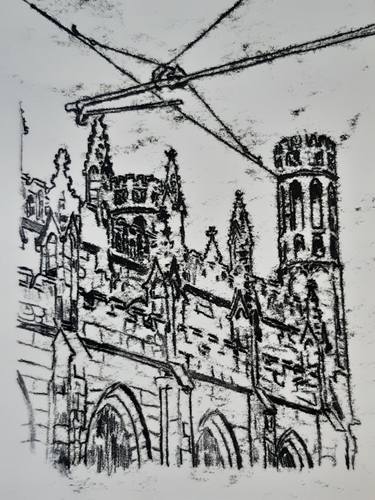 Original Realism Architecture Printmaking by Jasmin Gorsuch