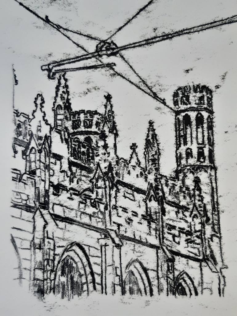 Original Realism Architecture Printmaking by Jasmin Gorsuch
