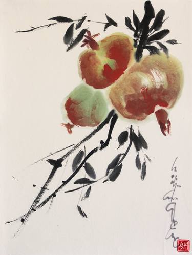 The Fruit  Of Abundance Ripening, Pomegranate thumb