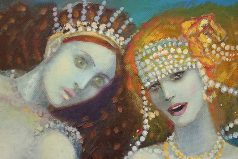 Original Fine Art Classical mythology Painting by Karina Kulyk