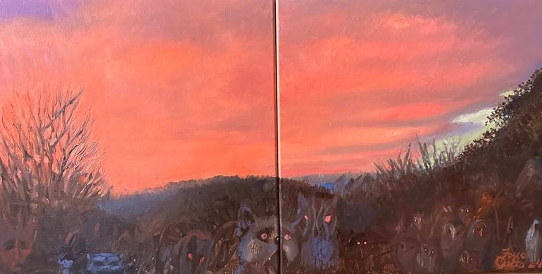 Original Impressionism Landscape Painting by Karina Kulyk