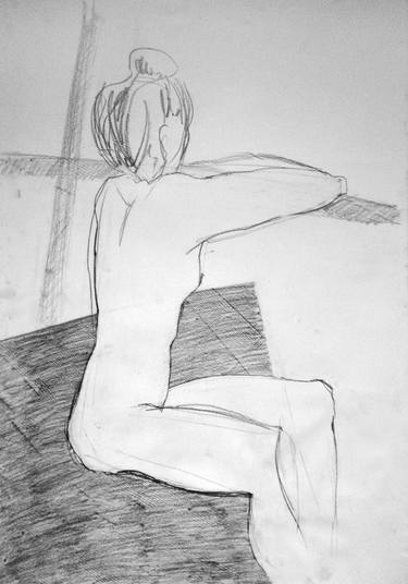 Print of Minimalism Nude Drawings by Khristin Slyvka
