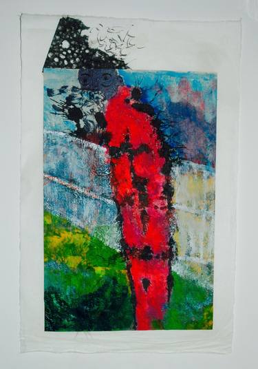 Original Abstract Expressionism Political Collage by Aliza Thomas