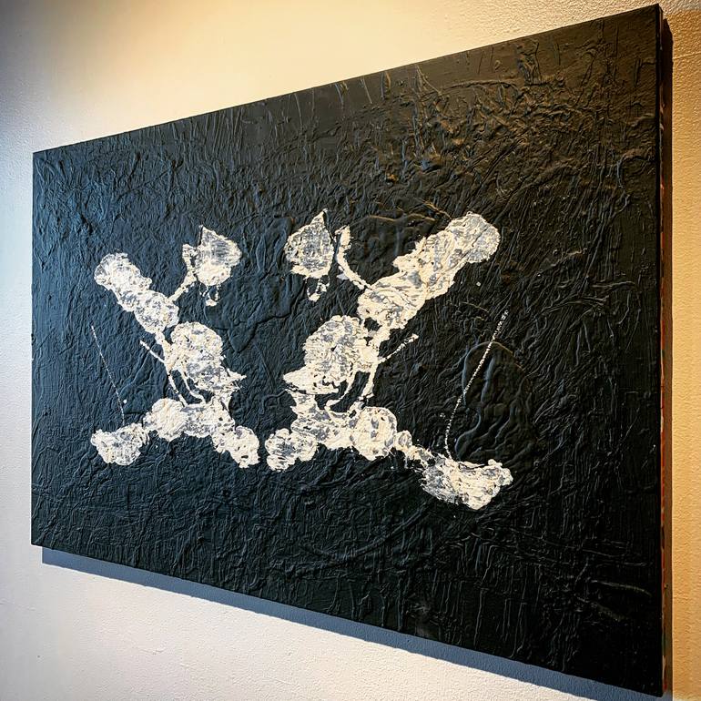 Original Abstract Expressionism Abstract Painting by Morel Orta