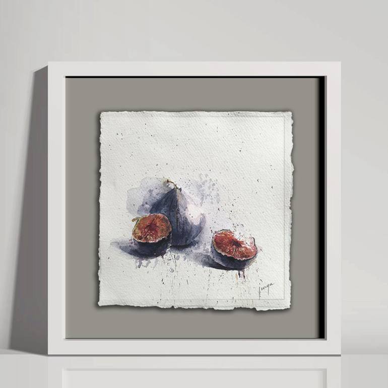 Original Minimalism Food Painting by Jurga Vilimaite